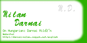 milan darnai business card